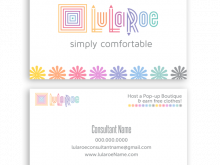 49 Creative Lularoe Business Card Template Free in Photoshop with Lularoe Business Card Template Free