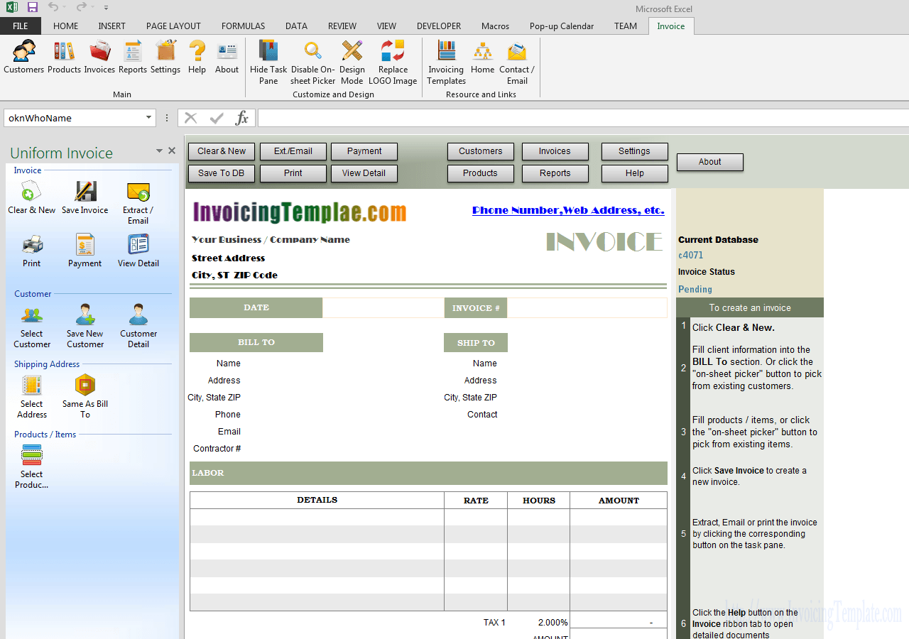 49 Customize Labour Invoice Format In Excel PSD File with Labour Invoice Format In Excel