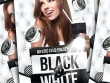 Black And White Party Flyer Template