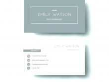 Single Business Card Template Word