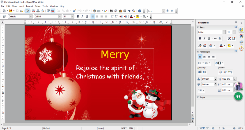 49 Free Christmas Card Templates Open Office for Ms Word with Christmas Card Templates Open Office