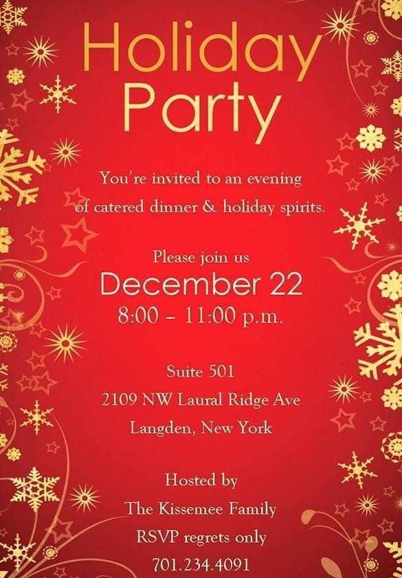 49 Free Free Christmas Holiday Party Flyer Template Now by Free Christmas Holiday Party Flyer Template