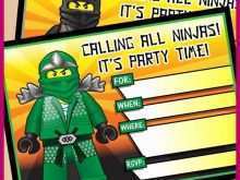 49 Free Ninja Birthday Card Template Maker for Ninja Birthday Card Template