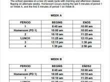 49 Free Printable 8 Period Class Schedule Template Photo by 8 Period Class Schedule Template