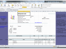 Hotel Invoice Template In Excel