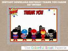 49 Free Printable Superhero Thank You Card Template Download for Superhero Thank You Card Template