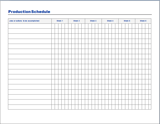 49 How To Create Construction Production Schedule Template Layouts by Construction Production Schedule Template