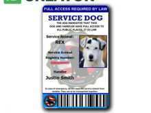49 How To Create Free Printable Service Dog Id Card Template Templates by Free Printable Service Dog Id Card Template