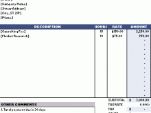 49 Online Invoice Hourly Rate Example in Word by Invoice Hourly Rate Example