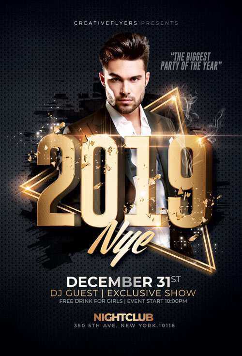 49 Online New Years Eve Party Flyer Template For Free by New Years Eve Party Flyer Template