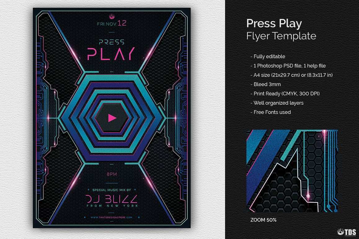49 Play Flyer Template PSD File by Play Flyer Template