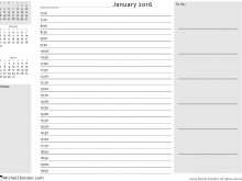 49 Standard Daily Calendar 2016 Template Download with Daily Calendar 2016 Template