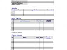 49 Standard Meeting Agenda Template Excel With Stunning Design for Meeting Agenda Template Excel