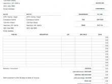 Blank Tax Invoice Template