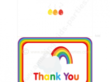 50 Adding Rainbow Thank You Card Template in Photoshop by Rainbow Thank You Card Template