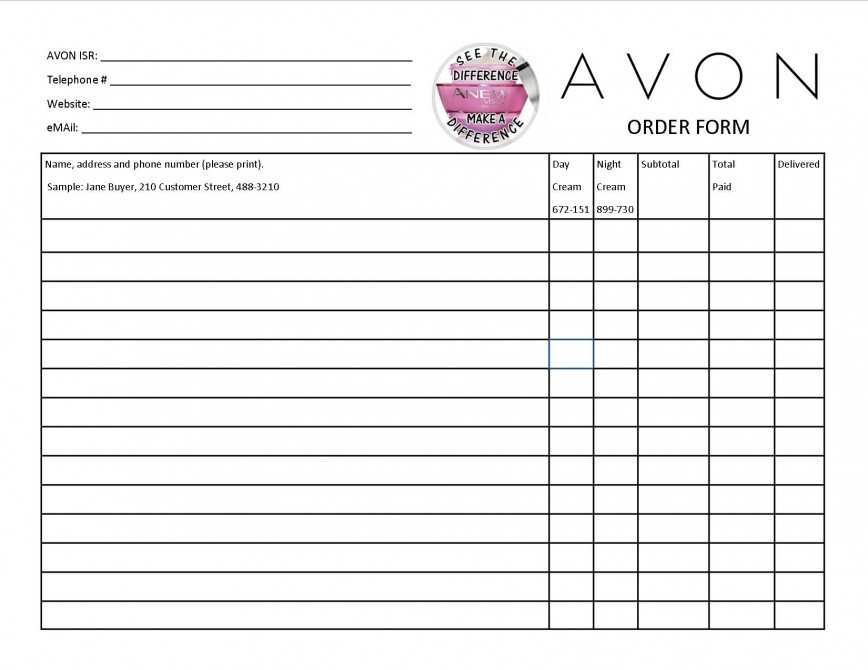 50 Avon Flyers Templates With Stunning Design For Avon Flyers Templates Cards Design Templates