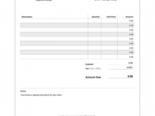 50 Best Blank Billing Invoice Template Pdf With Stunning Design for Blank Billing Invoice Template Pdf