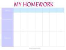 50 Best Editable Homework Agenda Template PSD File with Editable Homework Agenda Template