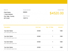 Freelance Contractor Invoice Template