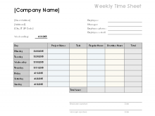 50 Best Time Card Template In Excel With Stunning Design for Time Card Template In Excel