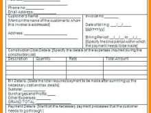 Construction Billing Invoice Template