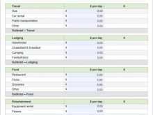 50 Creating Travel Itinerary Budget Template For Free with Travel Itinerary Budget Template