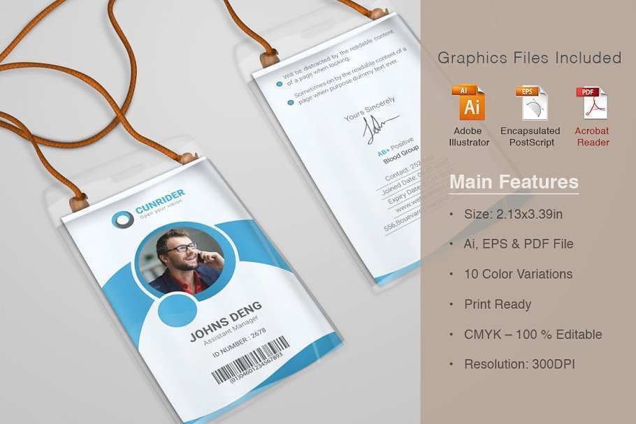 50 Creative Employee Id Card Template Illustrator For Free with Employee Id Card Template Illustrator