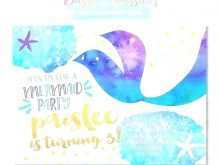 50 Creative Mermaid Birthday Card Template Download by Mermaid Birthday Card Template