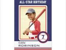 50 Customize Baseball Birthday Card Template Formating with Baseball Birthday Card Template