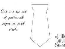 Father’S Day Card Templates Shirt And Tie