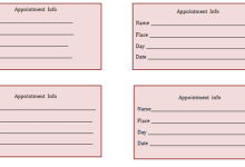 50 Customize Our Free Medical Appointment Card Template Free For Free with Medical Appointment Card Template Free