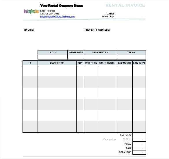 50 Customize Our Free Monthly Invoice Template Free Word Download for Monthly Invoice Template Free Word