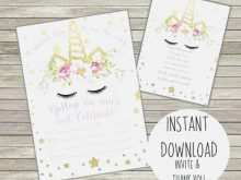 50 Customize Unicorn Invitation Card Template Free in Photoshop for Unicorn Invitation Card Template Free