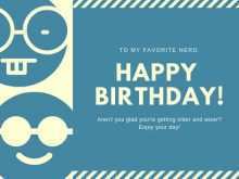 50 Format Nerd Birthday Card Template Maker by Nerd Birthday Card Template