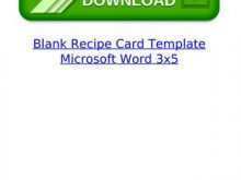 50 Format Recipe Card Template For Word 3X5 Photo with Recipe Card Template For Word 3X5