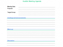 Sop Meeting Agenda Template