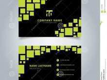 Square Name Card Template