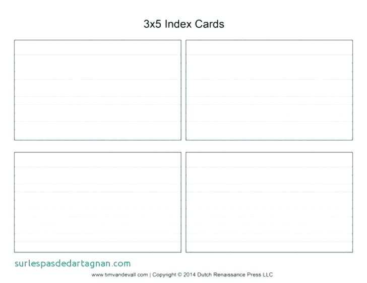 Free Printable Printable Index Card Template