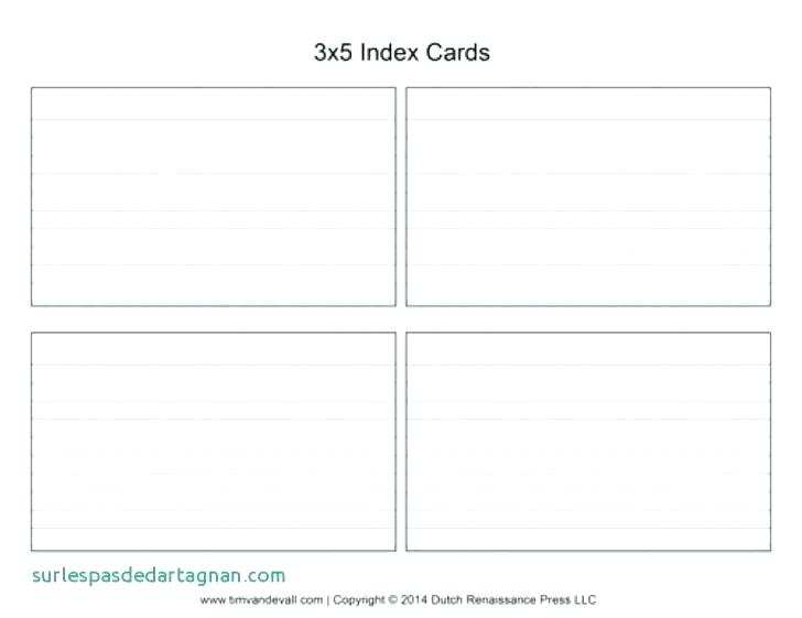 Blank Index Card Template