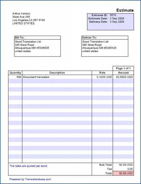 50 Free Freelance Translation Invoice Template With Stunning Design for Freelance Translation Invoice Template