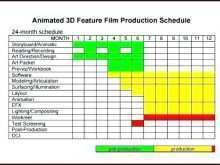 Film Production Schedule Template Word