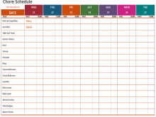 50 Free Printable Visual Schedule Template Excel Layouts by Visual Schedule Template Excel