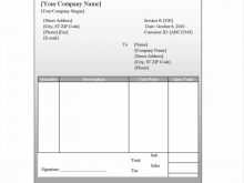 Blank Service Invoice Template Pdf