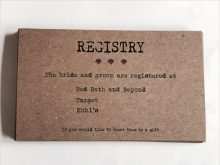 50 Printable Wedding Registry Card Templates Now with Wedding Registry Card Templates