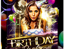 50 Report Birthday Party Flyer Template Download for Birthday Party Flyer Template