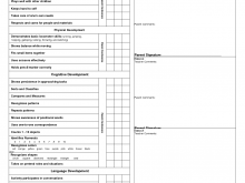 50 Report Pre K Report Card Template in Word with Pre K Report Card Template
