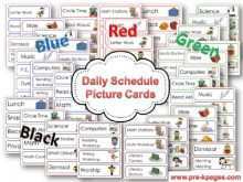 50 Report Visual Schedule Cards Template Photo with Visual Schedule Cards Template