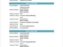 50 Standard 1 Day Conference Agenda Template Maker by 1 Day Conference Agenda Template