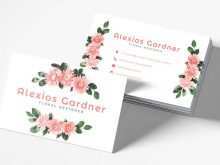 50 Standard Floral Business Card Template Psd For Free with Floral Business Card Template Psd