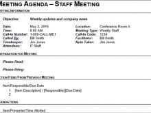 50 Standard Meeting Agenda Items Template in Word with Meeting Agenda Items Template